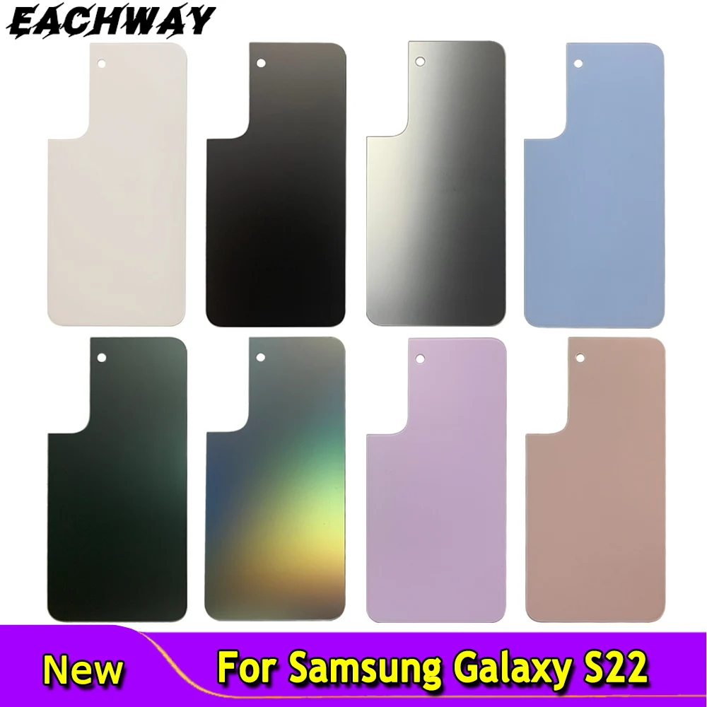 High Quality For Samsung Galaxy S22 Back Battery Cover Rear Door Housing Rear Glass Case For Samsung S22 5G Battery Cover