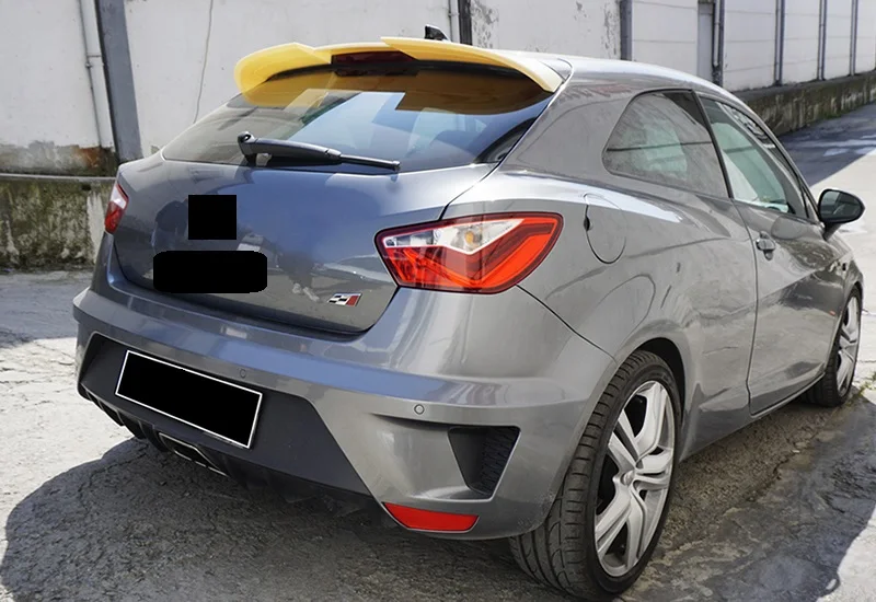 Cupra spoiler para seat ibiza mk4 2008-2016 acessórios do carro splitter lábio corpo spoiler difusor saias laterais asa carro tuning