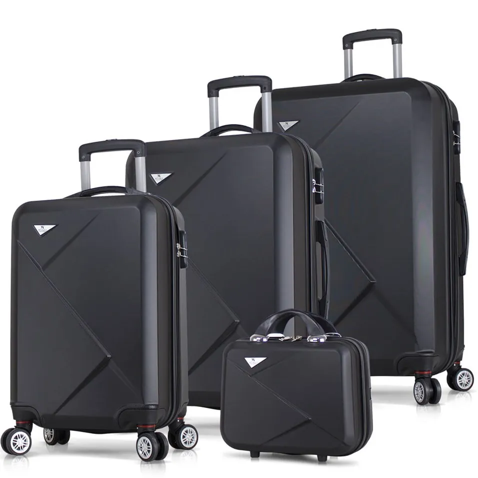 Set Koper 4 Buah/Lot Casing Troli Pria Wanita Koper Roda Putar Valise Travel