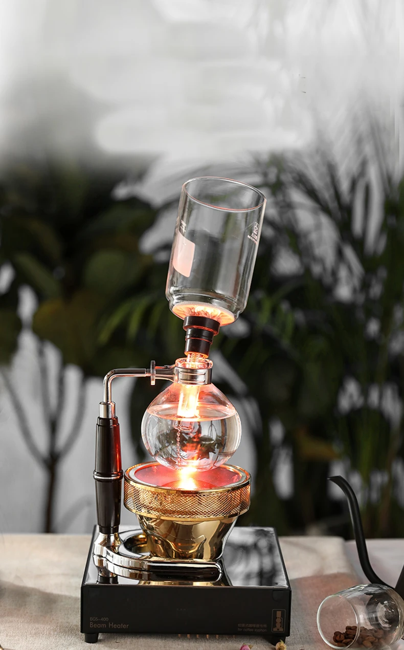 Japanese Style Siphon coffee maker Tea Siphon pot vacuum coffeemaker glass type coffee machine filter