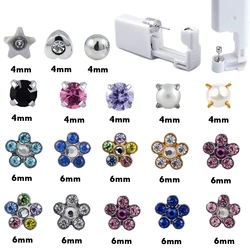 1PC Disposable Sterile Ear Piercer Safe Ear Tragus Piercing Gun Baby NO PAIN ear piercing Insrument tool kit