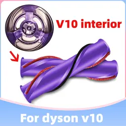 Compatible for Dyson V10 Cordless Vacuum Cleaner Replacement Parts Carbon Fiber Roller Brush MotorHead Accessories Spare Parts