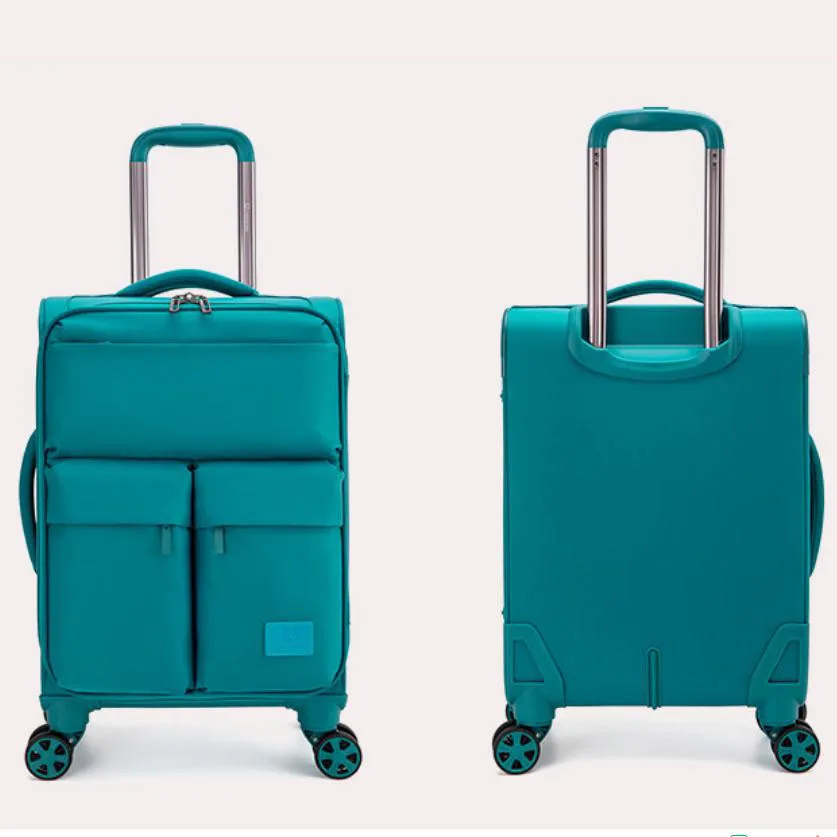 20 "24" 28 "viagem carry-on macio lona expansível luxo mala sobre rodas trolley rolando bagagem embarque caso frete grátis