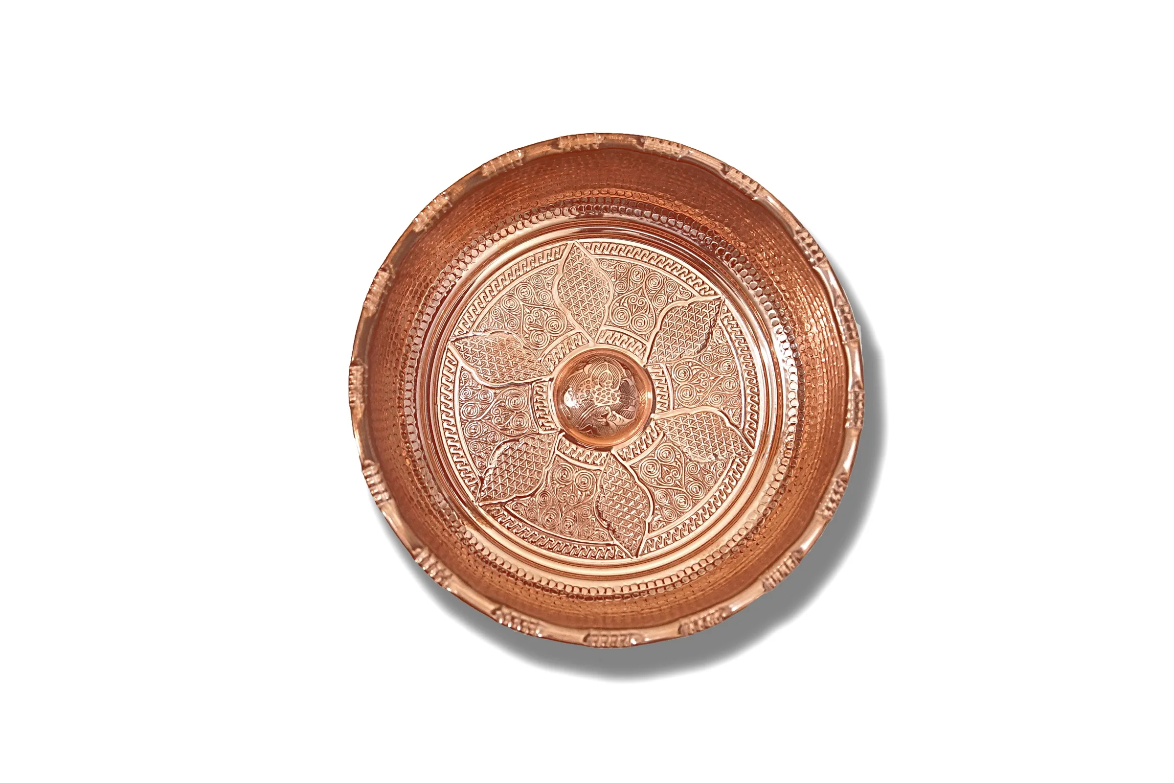 Copper Hammam Bowl For bath Bowls That Made of Copper Hand Hammered Patterned Decorative accessories by Allforhamam For Spa Bath