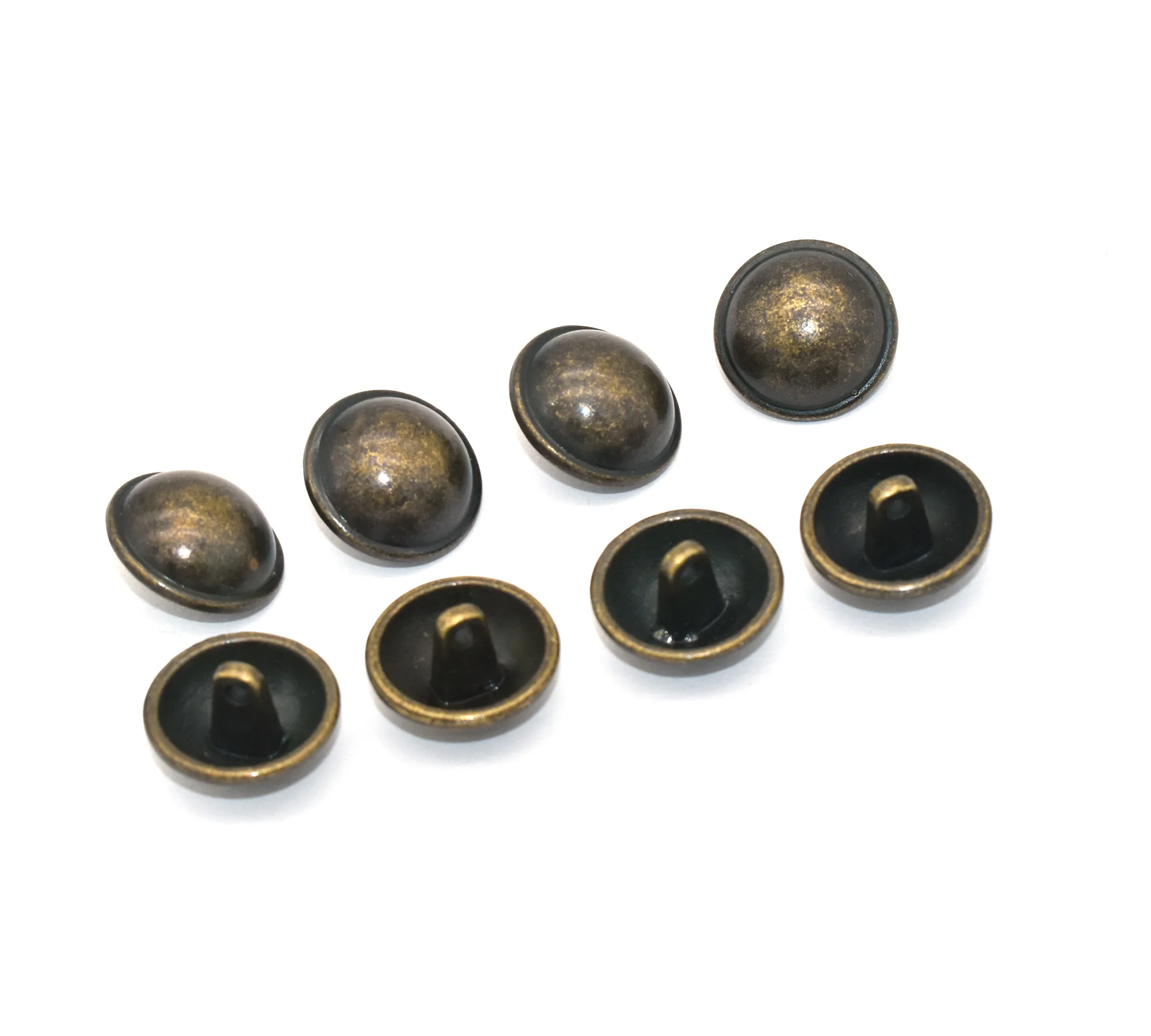 10pcs Bronze Mushroom Domed Buttons 17mm Dome Buttons Round Sewing Buttons with Shank Suitable for Sewing DIY Craft Projects