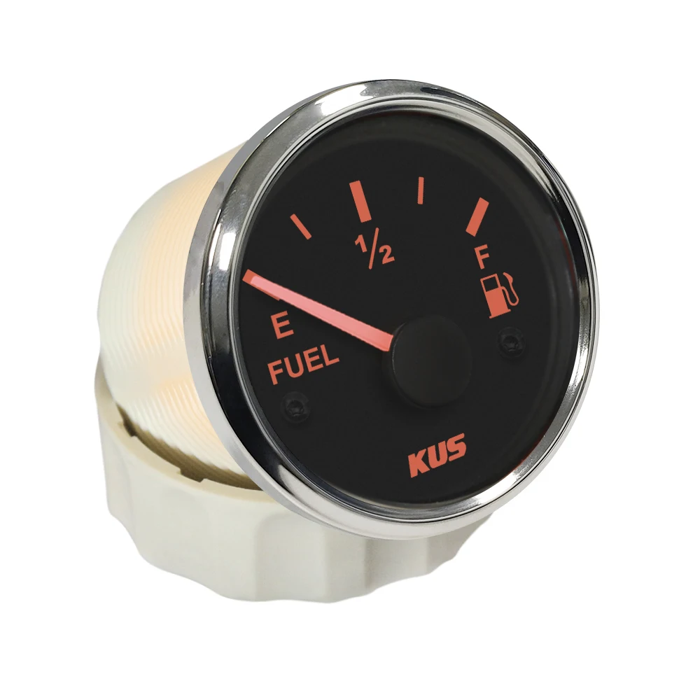 

KUS 52mm Fuel Level Gauge Meter 0-5V with Red and Yellow Backlight for Car Boat Motorcycle Yacht Universal