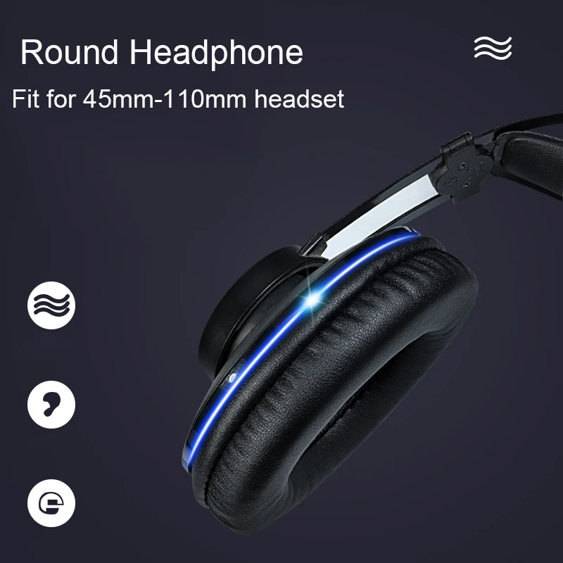 PU Mềm Tai Nghe Nhét Tai Đệm 45Mm 50Mm 60 65 70Mm 75 80 85 90 95 100 105 110Mm dành Cho Sony Dành Cho Tai Nghe AKG Cho Tai Nghe Sennheiser Cho ATH Cho Tai Nghe Philips