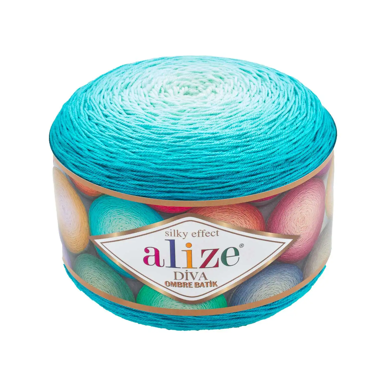 Alize Diva Ombre Batik Hand Knitted Yarn 875 Mt 2x250 Gr Ball Scarf Tie Dye Acrylic DIY Natural Dress Mothers Day Favor Gift