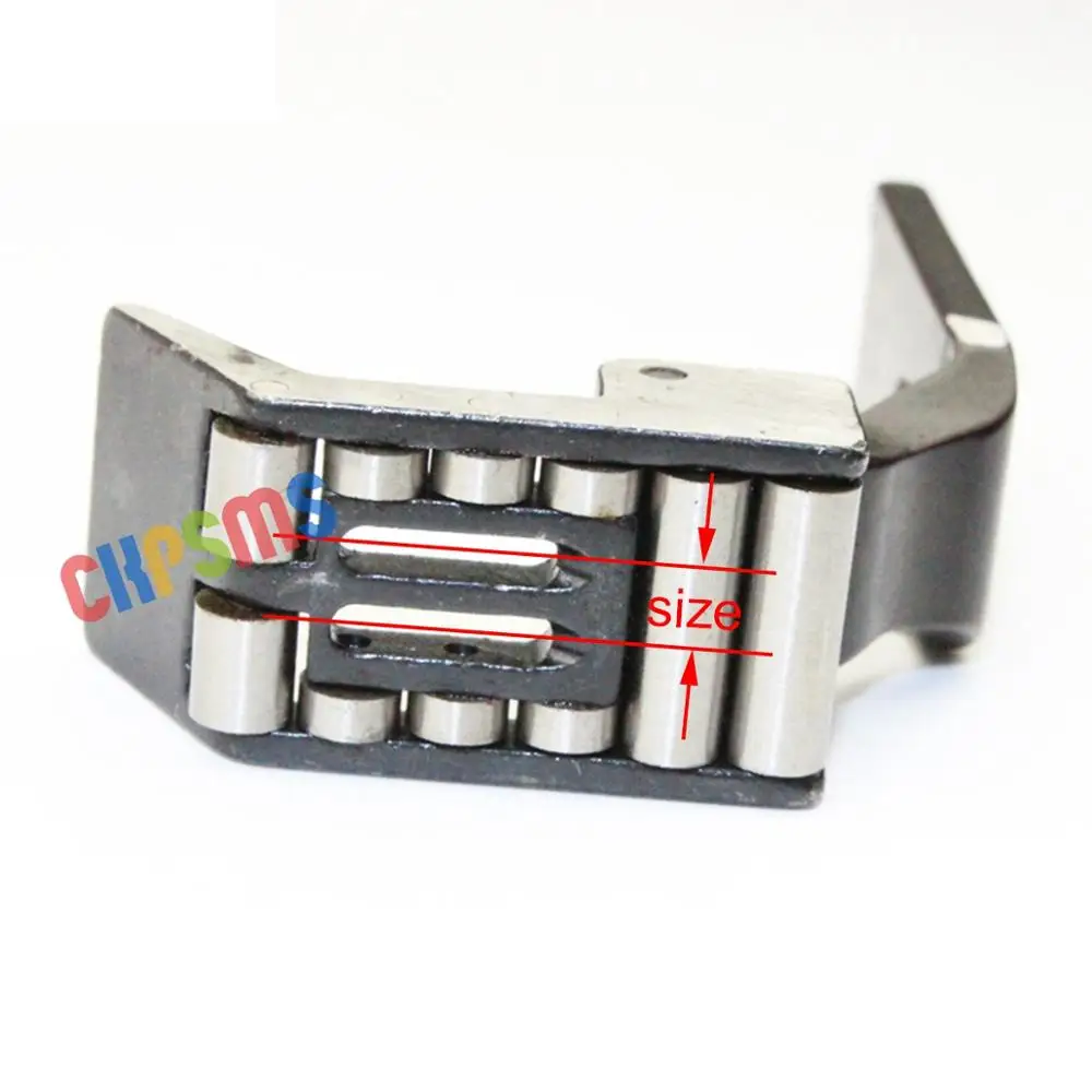 1PCS #R212 Double Needle Roller PRESSER FOOT FIT FOR SINGER 112W 212W JUKI LH-515 LH-1152 LH-3128 BROTHER LT2-B842 LT2-B875