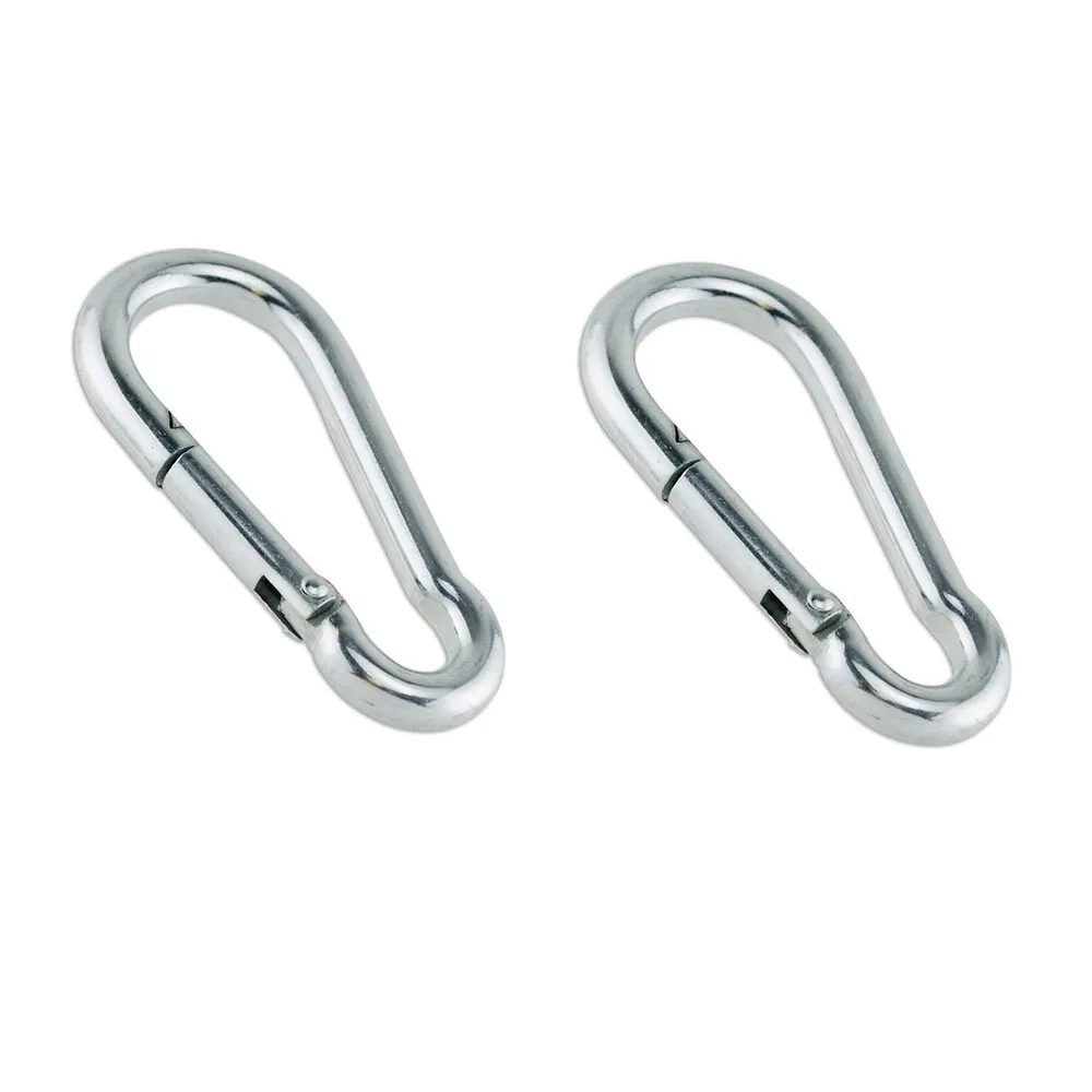 SWING HANGING ANCHOR CLOSED HOOK 10 MM 2 PCS Galvanized Carabiner Hammock Swing Hanger Steel Hook Steel Anchor