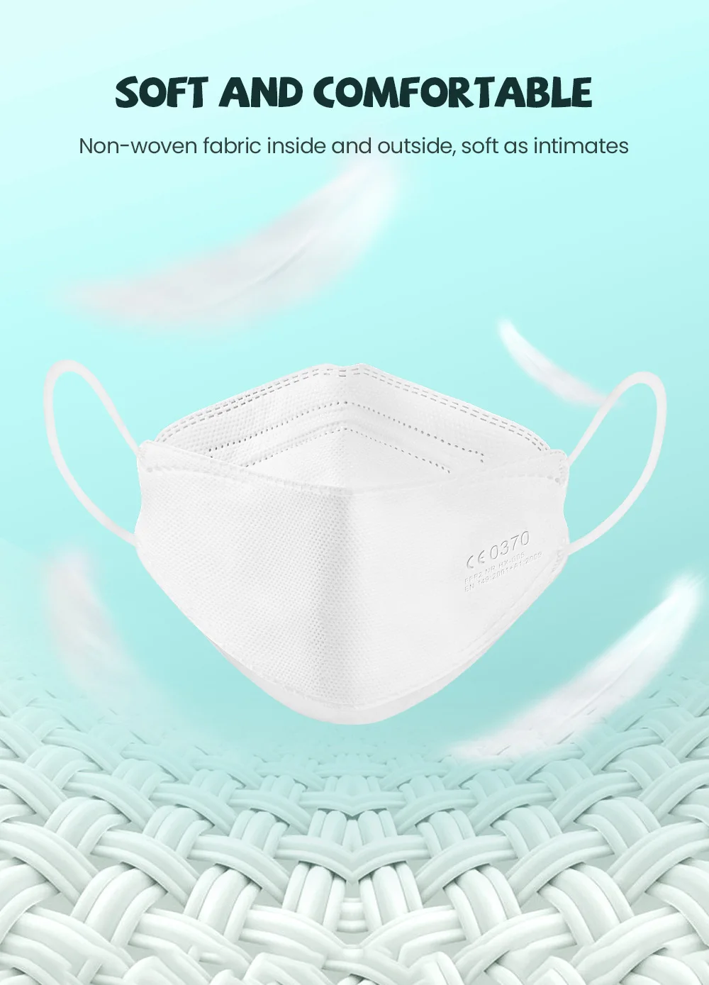 10-200PCS Kids KN95 Mask Children FFP2 Mascarillas 4 Layers Fit 6-14 Years Protective Dustproof Face Masks Girls Boys Mask niños