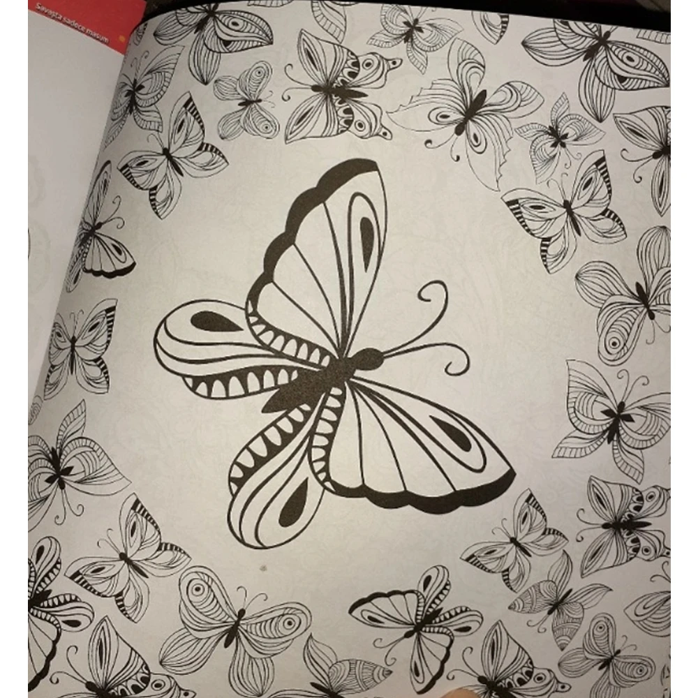 96 Pages Mandala Adult For Coloring Book Stress Reliever Animal Figured Flower Motif Geometric Shaped