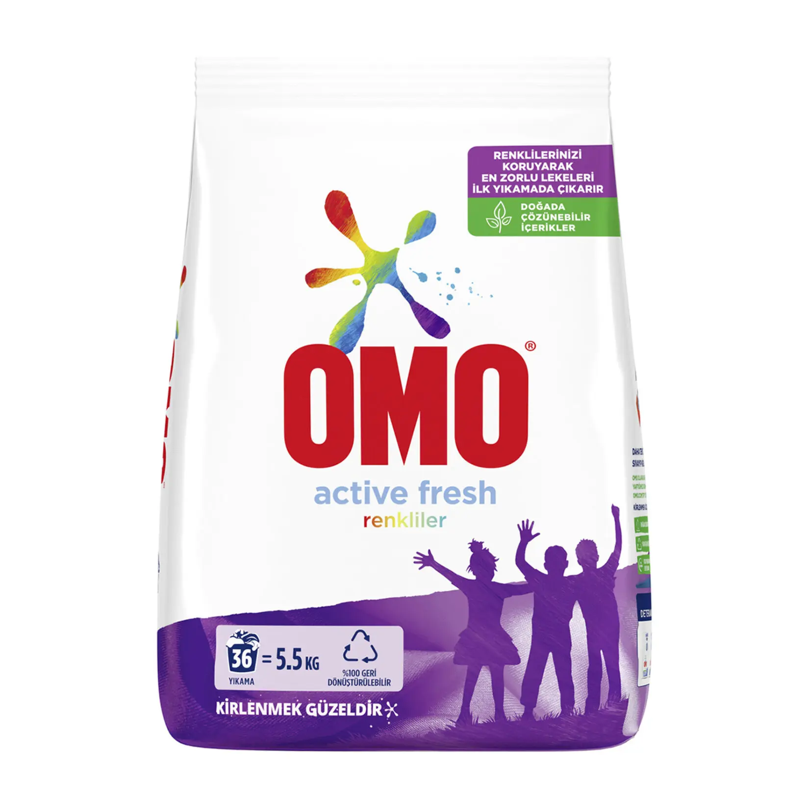 Omo Active Fresh Colors Powder Detergent 36 Wash 5 Kg Great Detergent for Your Colored Laundry, Dirty is No Longer a Problem