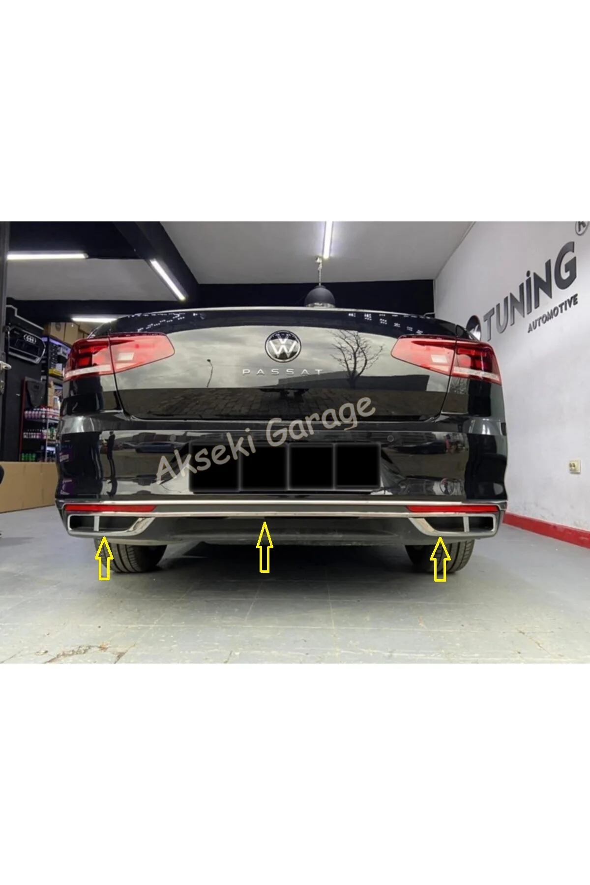 

For Volkswagen Passat B8.5 2019-2020-2021 Models Chrome Exhaust Looking Difüzör High Quality -Spoilers Diffuser Wings Ornament