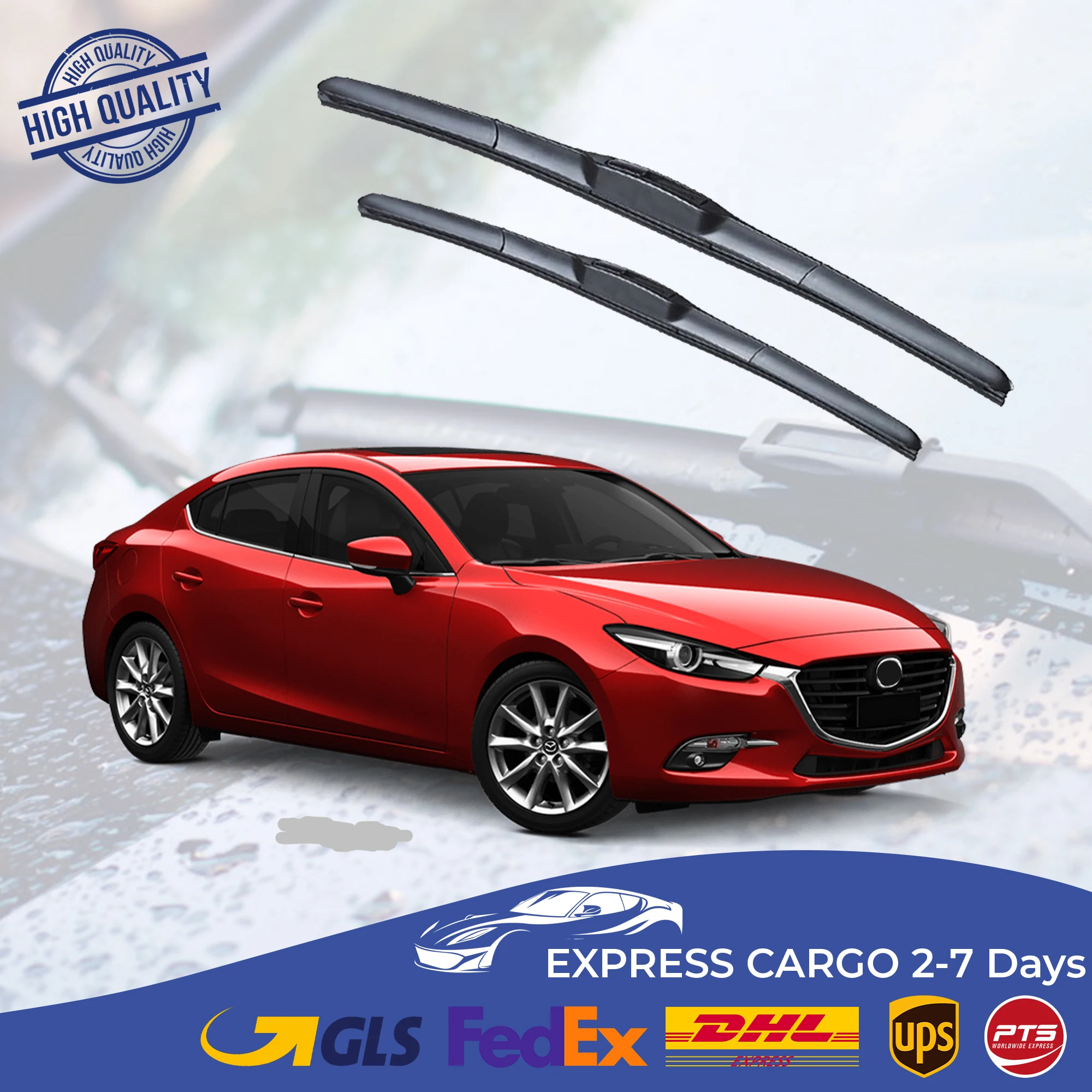 

Car Wiper Blade For Mazda 3 2014 2015 2016 Hybrid Auto Windscreen Windshield Wipers Blades Window Wash Front