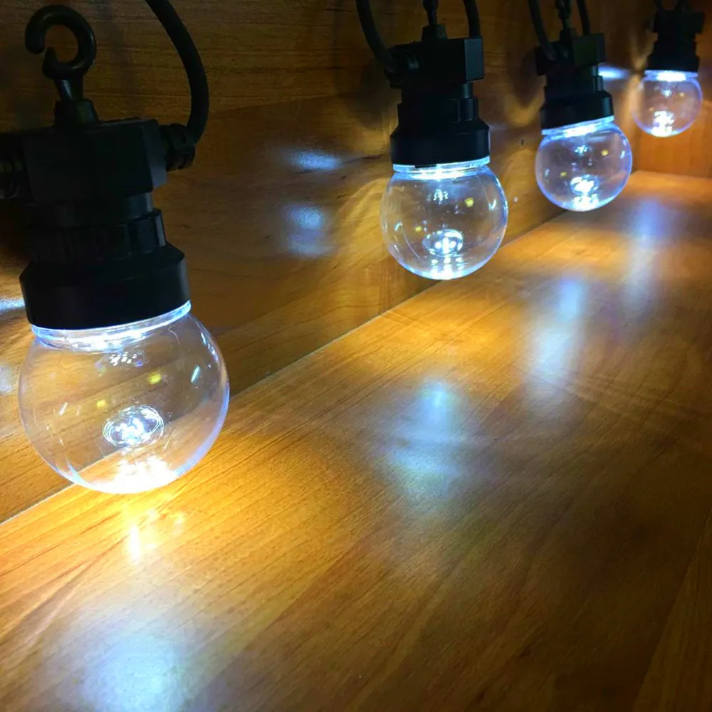 

IP65 13M G50 Led Globe String Fairy Lights Clear for Christmas Outdoor Waterproof Wedding Garden Party Patio Street Decoration