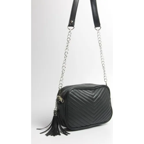 Fume London Bag Women's Black Chain Strap Shoulder Bag