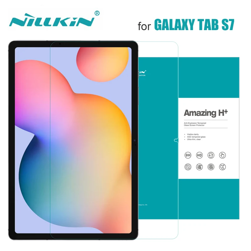 

Nillkin For Samsung Galaxy Tab S7 Glass H+ Ultra-Thin Anti-Scratch Tempered Glass for Galaxy Tab S7 Screen Protector Glass Film