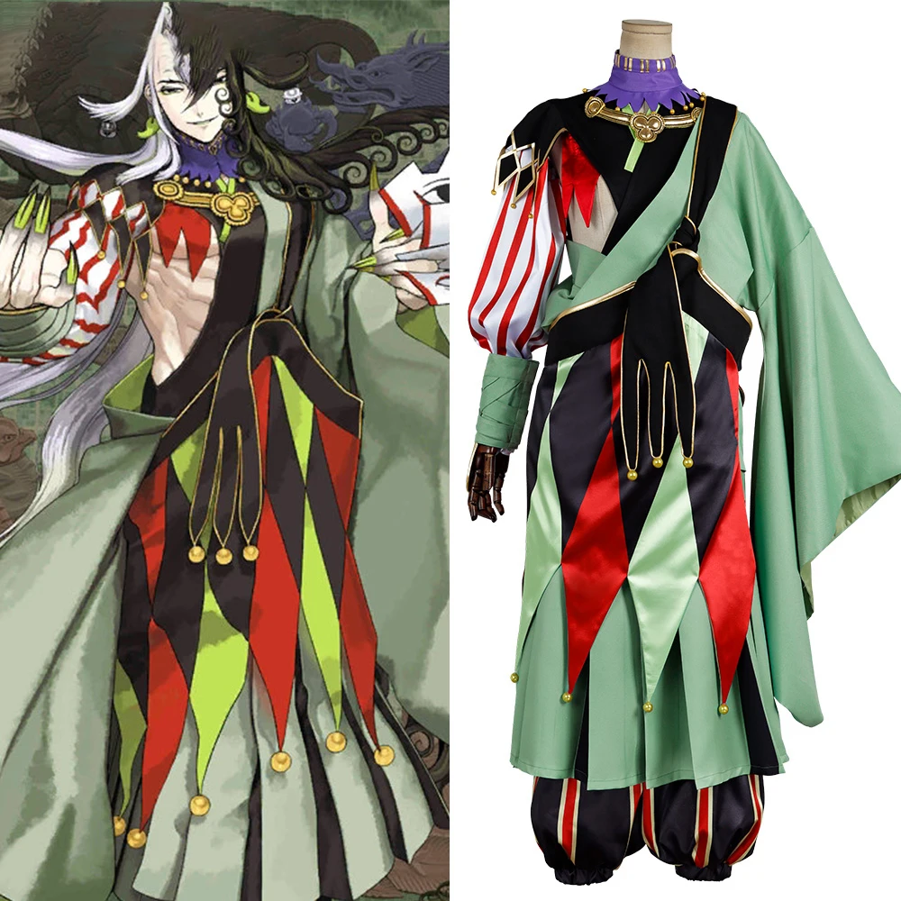 

Fate Grand Order Ashiya Douman Cosplay Costume FGO Alterego Limbo Stage 1 Kimono Full Set Custom Made All Size