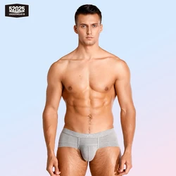 52025 biancheria intima da uomo slip ecologici slip traspiranti Modal setosi biancheria intima confortevole tinta unita slip intimo da uomo Sexy