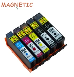 MAGNETIC HP564XL compatible Ink Cartridges ForHP 564 5510 5511 5512 5515 5520 5525 6510 6515 6520 7510 7515 printer For HP564 XL