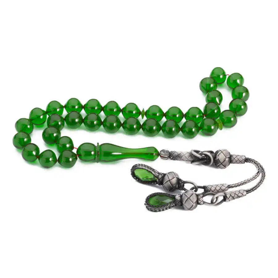 Green Bakalit Rosary with Two Tassels Stylish Design That Provides Long-term Good Quality And Durability Luxury New