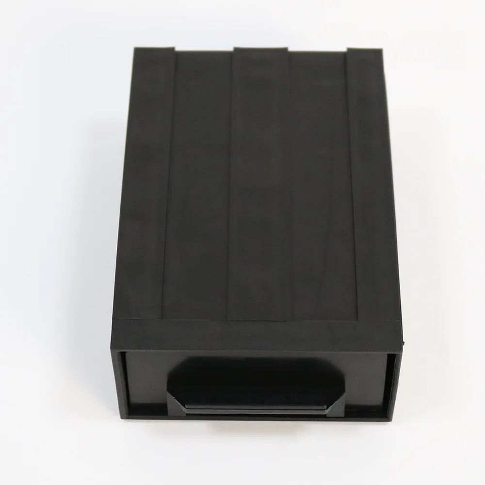 Q-DB1 ESD Drawer Boxes 138X92X48mm Organize SMD IC Antistatic Conductive Storage Black Plastic Bins