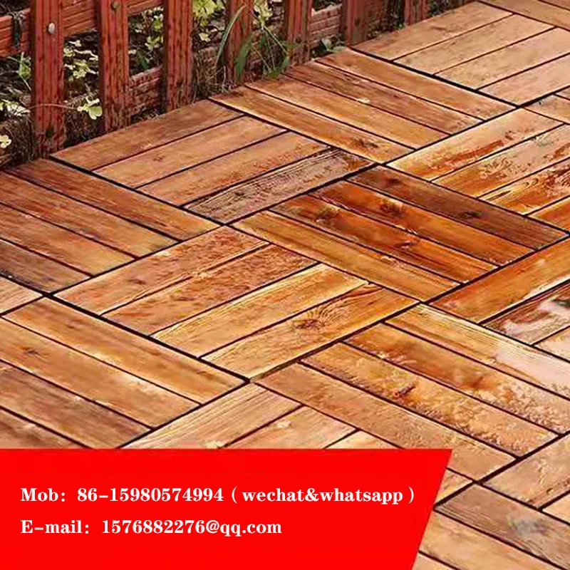 Balcony anticorrosive wood DIY wood floor outdoor anticorrosive wood splicing floor