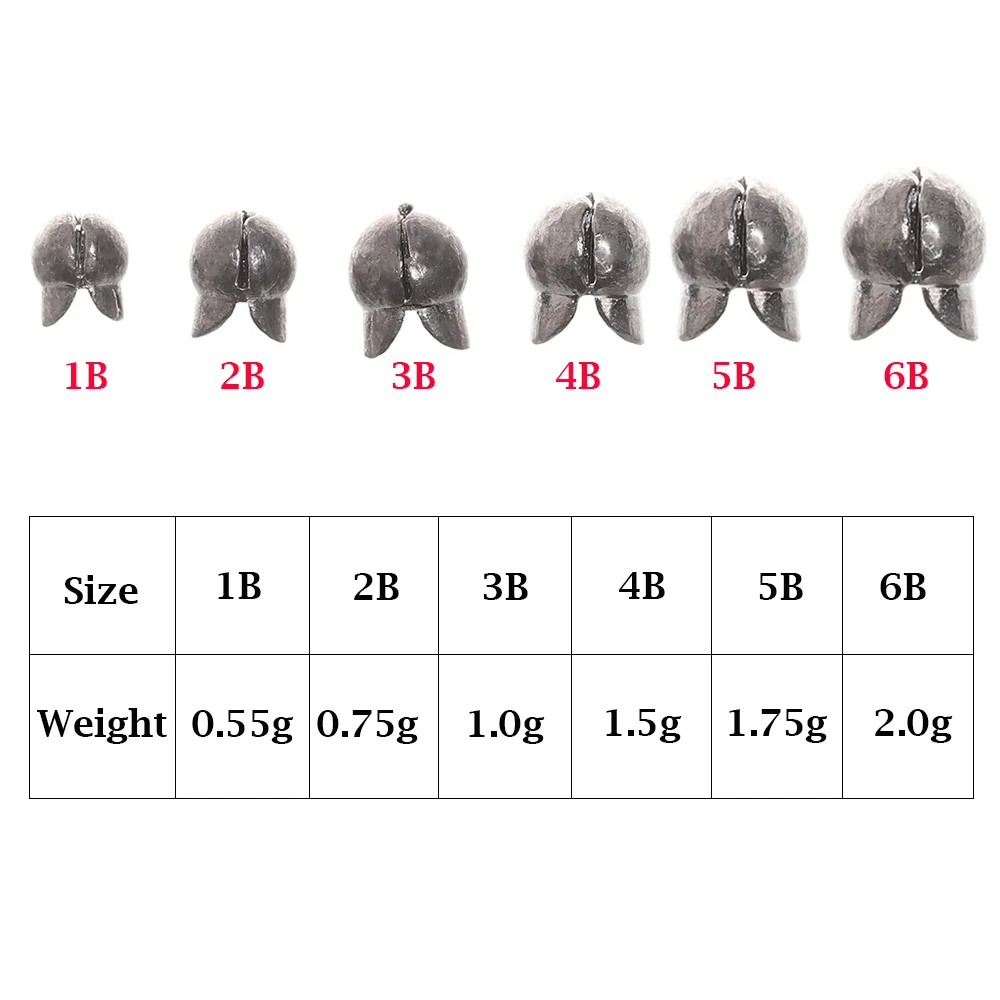 둥근 올리브 모양 낚시 리드 낙하 라인 싱커, 마우스 오프닝 후크 커넥터, 추가 무게 분할 낚시 도구 2021, 20 개
