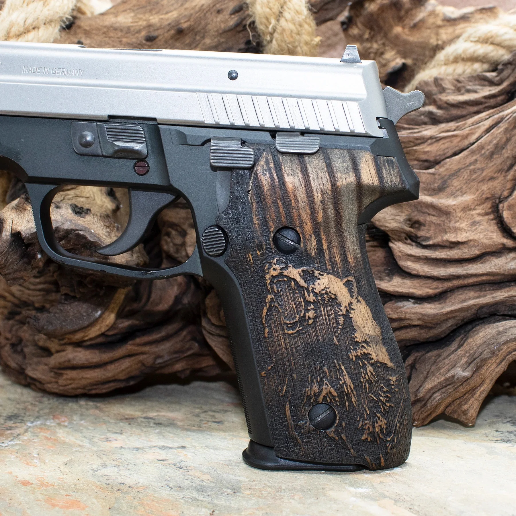 Sigsauer P228 / P229 Elite Handgun Walnut Grips A7