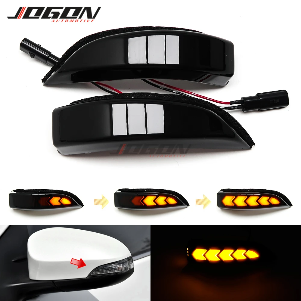 

For Toyota Corolla E170 Camry Aqua Prius Yaris LED Dynamic Turn Signal Light Side Wing Mirror Indicator Blinker Sequential Lamp