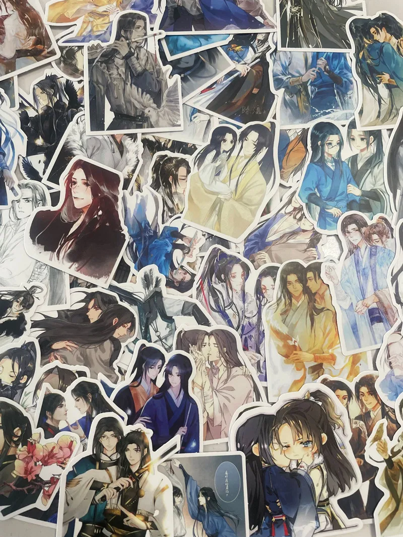 Sha Po Lang Cosplay Cute Stickers Anime Scum Villain The Husky And His White Cat Shizun Tian Guan Ci Fu Label Stickers Fans Gift