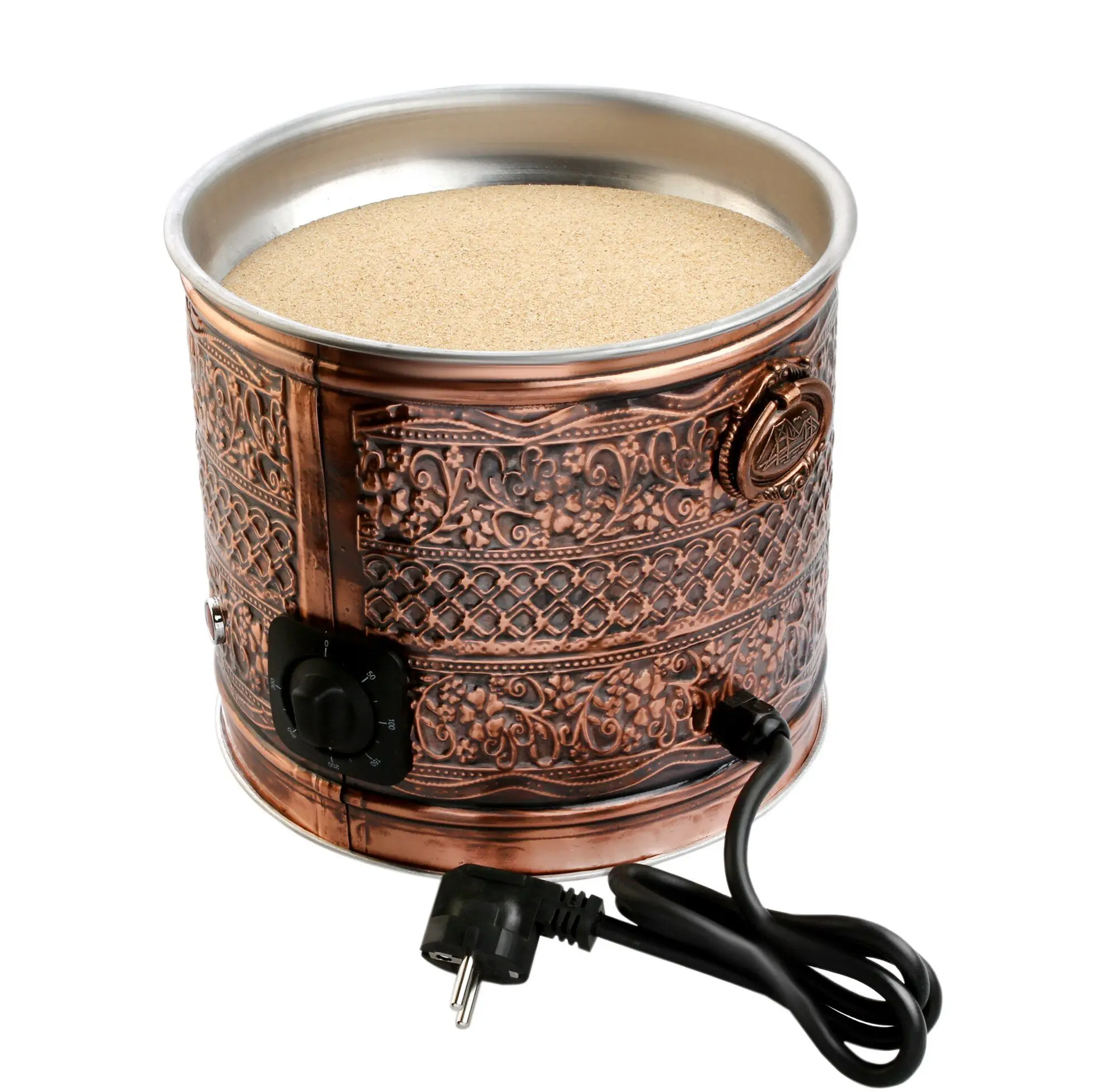 Tulip Home Accesories - Authentic Turkish Copper Electric Hot Sand Coffee Maker Heater Machine Med Size 110V - 220V