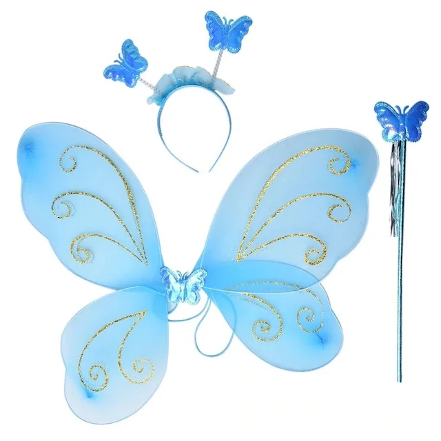 

Butterfly Wing Crown Wand Blue Color 431614073