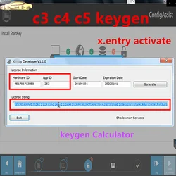 2024Newest MB Star Xentr.y C3 C4 C5 C6 software keygen VCI DOIP Register Active X.entry Developer V1.1.0 Keygen Calculator Acti