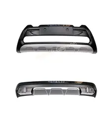 Kia Sorento Front AND  Rear Bumper Protection Diffuser 2015 - 2017 -Spoiler Flap Chrome modified Auto Styling Car Accessories