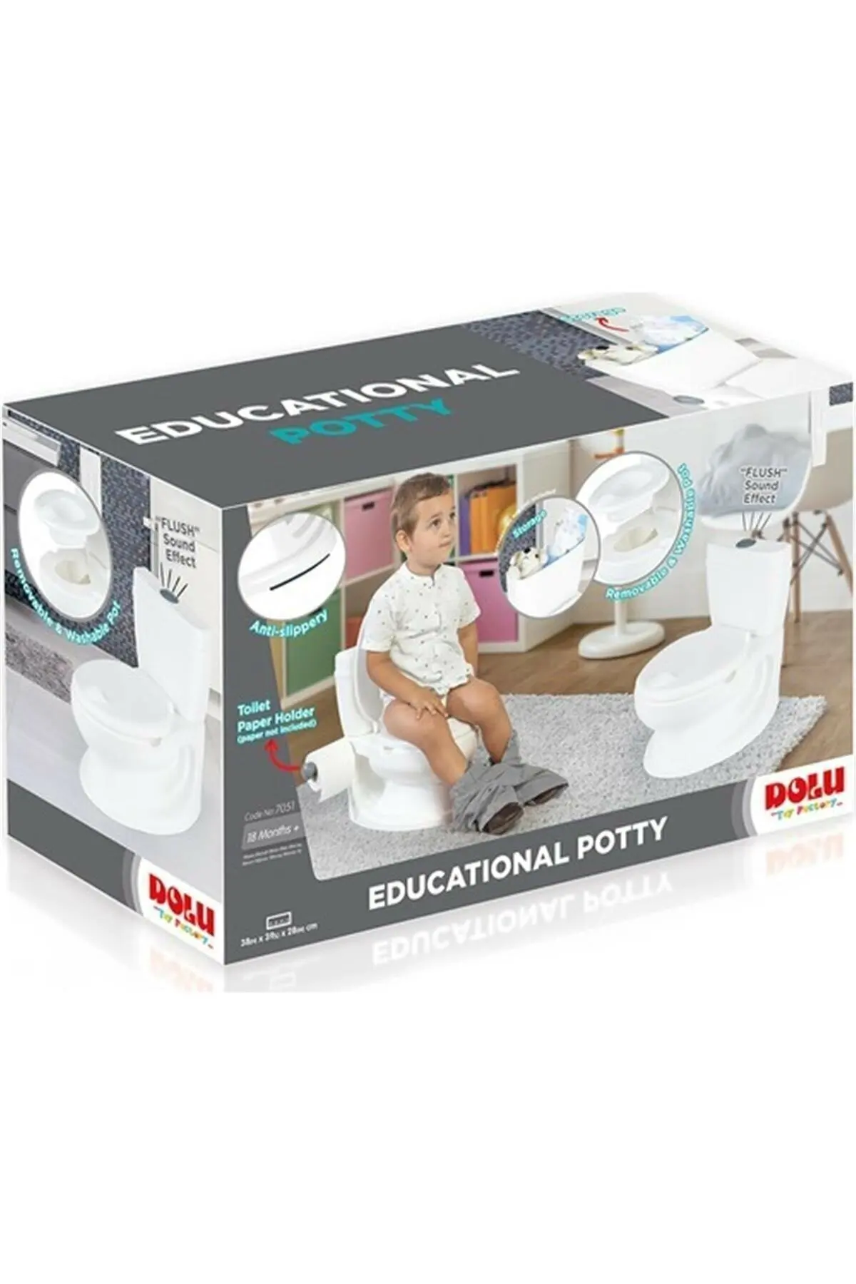 Baby Child Toilet Training Dog stampato sedile del water educativo supporto per carta igienica capacità di carico di 25 Kg