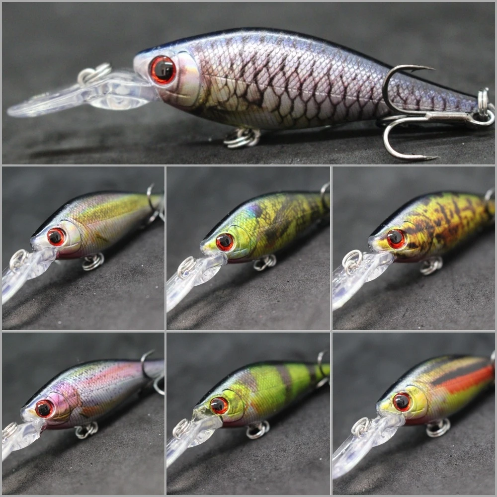 wLure Fishing Lures Lifelike Colors Crankbait Casting Lure with Quality Treble Hook 7.2g 8.5cm Jerkbait Custom Painting HM515