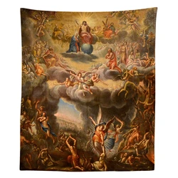 Greek Catholicism The Last Jugement Eastern Orthodox All Saints Day Religion Tapestry By Ho Me Lili For Livingroom Wall Decor