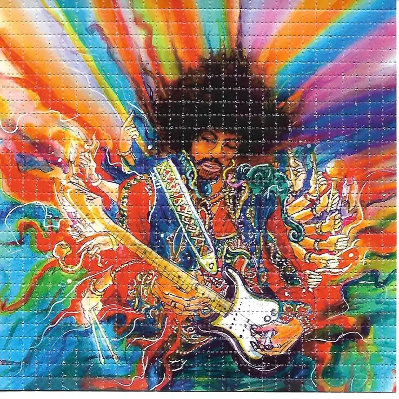 Jimbo Guitar Psychedelic LSD/Acid Free Blotter Art Home Decoration Painting Wall Picture Room De