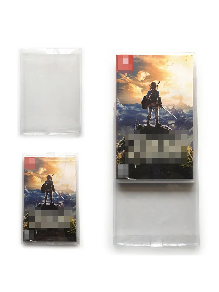 Funda protectora de caja para juegos de Switch, protección de plástico transparente hecha a medida