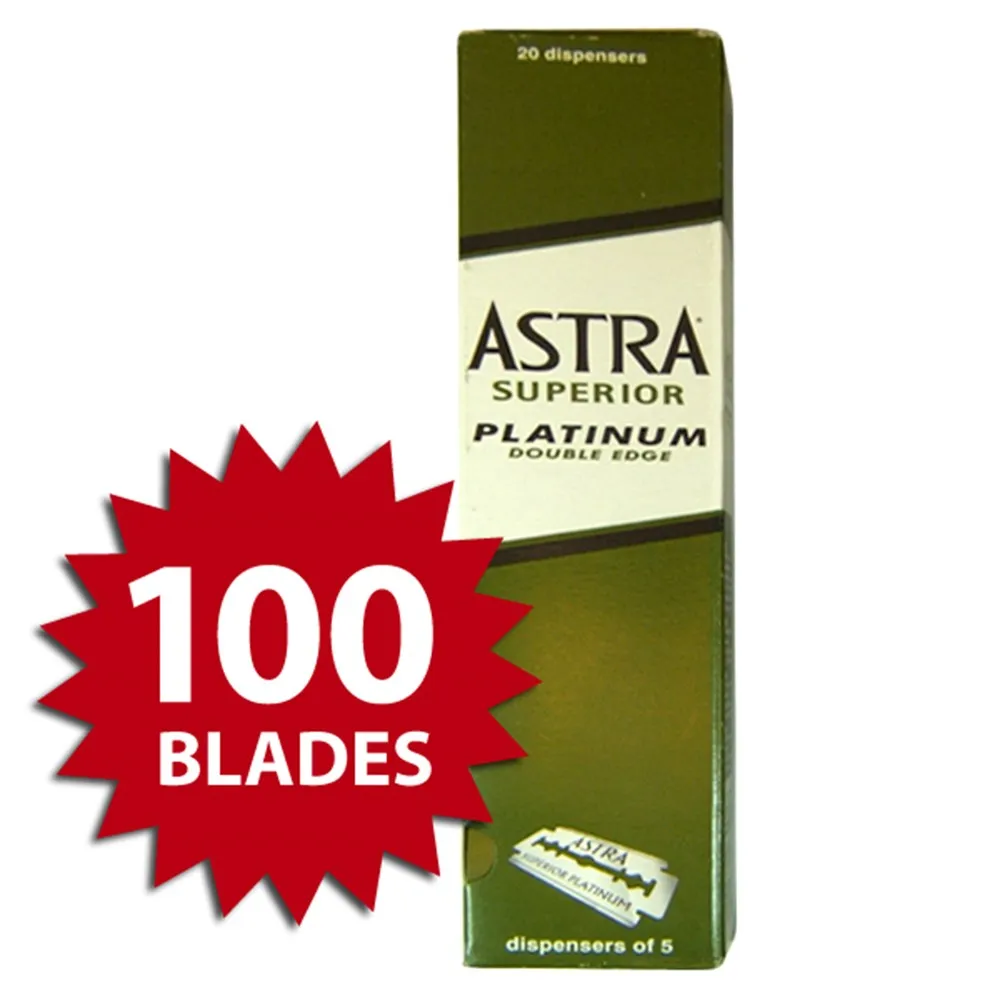 ASTRA SUPERIOR PLATINUM (GREEN) DOUBLE EDGE SHAVING JİLETİ X 100