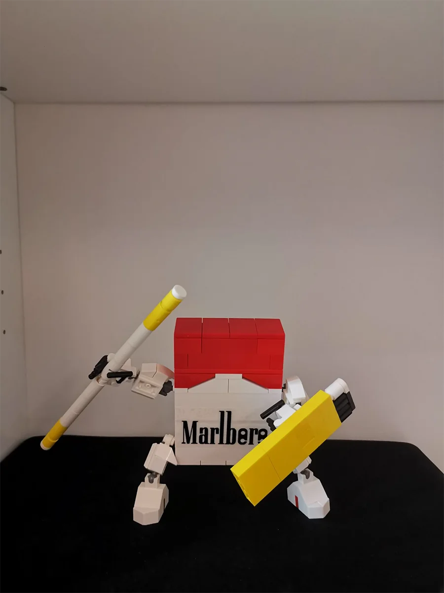 elfbar nachfüll pod läuft aus Bricklink Ideas MOC Cigarette Mecha Robot Red Yellow Green DIY Set Creative  Building Blocks Toys For Children Gift With BOX