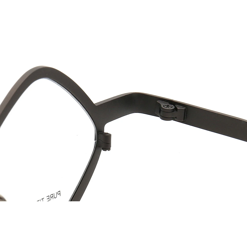 Square Men Glasses Frame Women Optical Eyeglasses Frames Pure Titanium Fashion Retro Metal Spectacles Rx Eyewear Lightweight