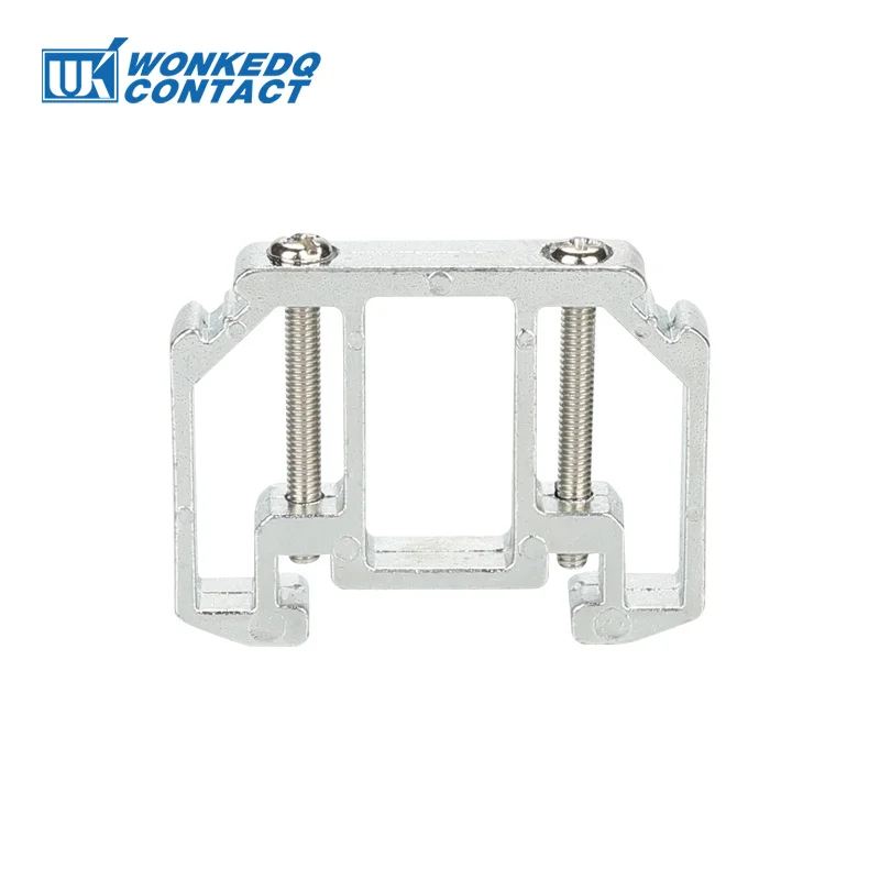 1Pc E/AL End Bracket Clip Aluminum For NS35 Din Rail Mounting Terminal Block Electrical Accessories 35mm DIN JAL End Stop Clamp