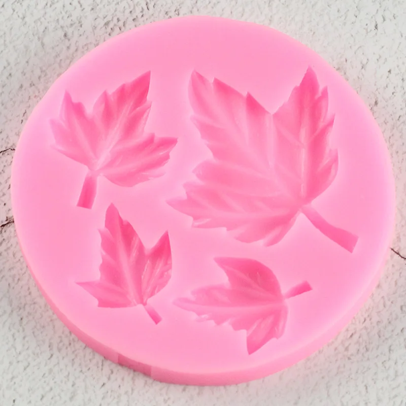 Autumn Maple Leaf Shape Silicone Mold Fondant 3D Cupcake Candy Chocolate Cake Decoration Baking Tool Moulds DIY Clay Resin Art