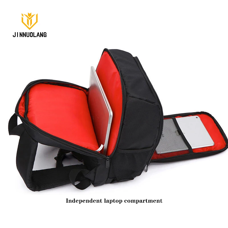 JINNUOLANG Unisex fotoğraf su geçirmez sırt çantası kamera omuzlar çanta naylon kılıf Fit 15.6 \'\'dizüstü seyahat açık DSLR Mochila