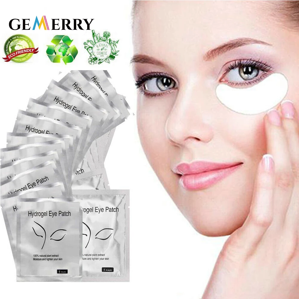 200/100/50 Pairs Patches for Building Hydrogel EyePads Eyelash Extension Paper Stickers Lint Free Under Eye Pads Makeup Supplies