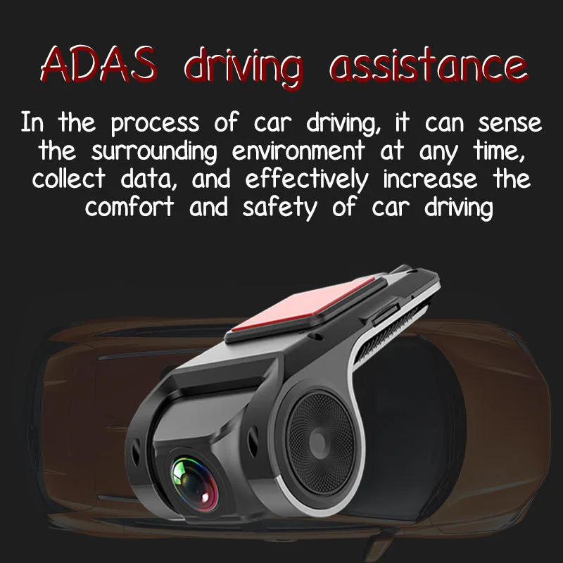 2022 versteckte Android Navigation Multimedia Player USB Recorder DVR ADAS Zink-legierung Shell USB AI Fahrer Fahren Analyse Dash Cam