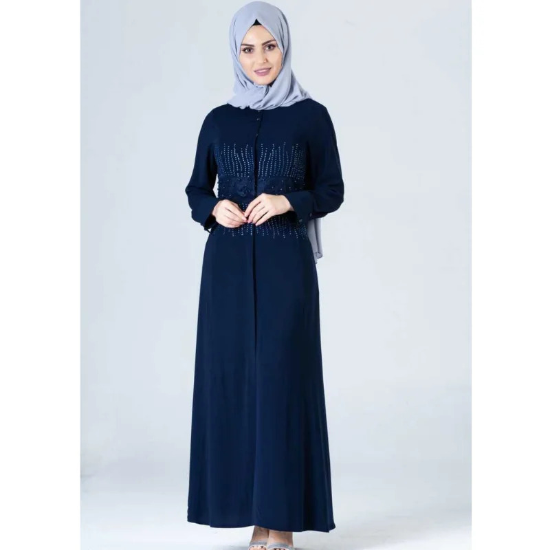 

Abaya Turkish Muslim Long Dress Turkey Garment Hijab Moroccan kaftan autumn 3abaya European Clothing plus size Dresses Dubai